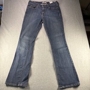 Levis 515 Bootcut Jeans Womens Size 10 Dark Blue Mid Rise Stretch Denim 31x32